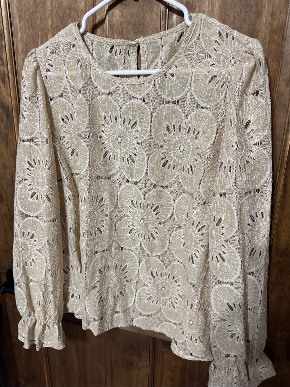 CUPSHE Women's Eyelet Top with Hollowed Out Lace